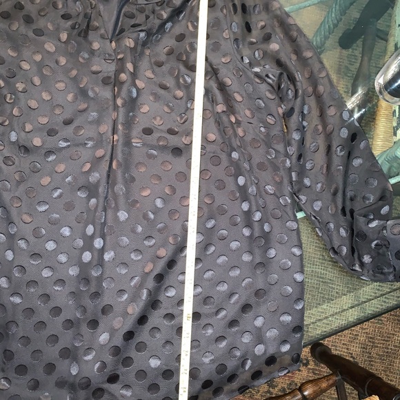 Sheer black polka dotted tunic - Picture 11 of 12